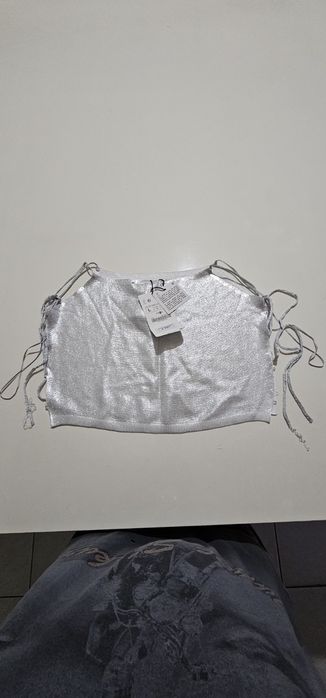 Top Prateado da Zara