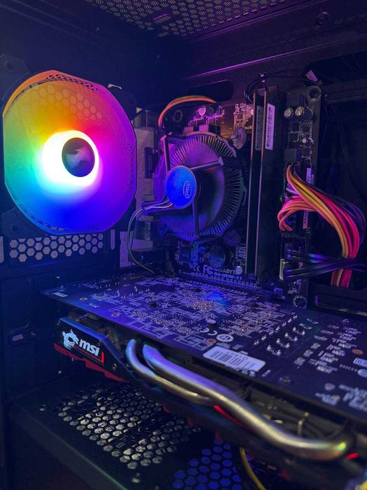 Игровой ПК RX 470 Компьютер Intel i7 8 ядер Стационарный блок 16GB ОЗУ