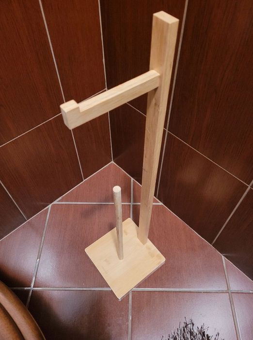 Nowy stojak BAMBUSOWY 100% wysoka JAKOŚĆ drewniany na papier