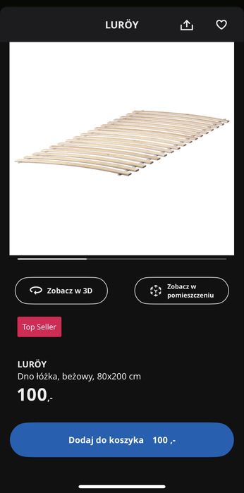 Rama tózka o regulowanej dtugosci + dno IKEA Minnen