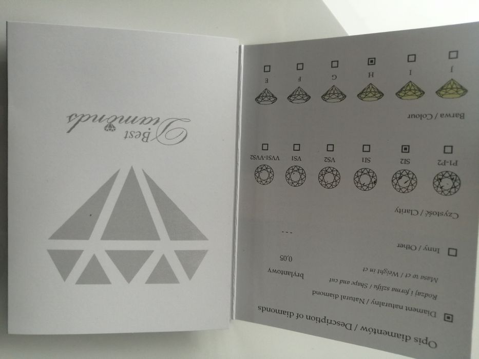 Diament naturalny brylant 0.05