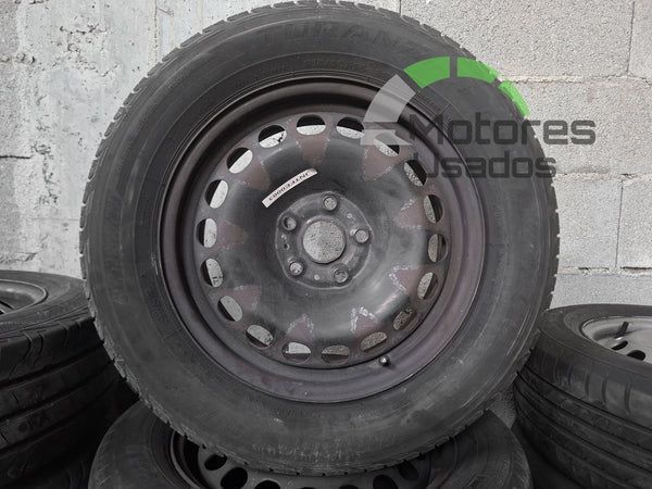 4 Jantes 5X112  16 de Ferro Volkswagen 215/60 R16