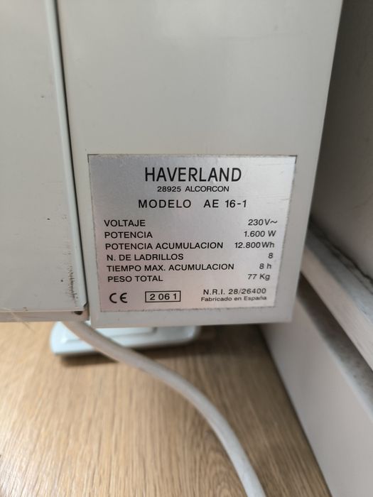 Acumulador cerâmico Haverland AE-16-1 e AE-16 2 .