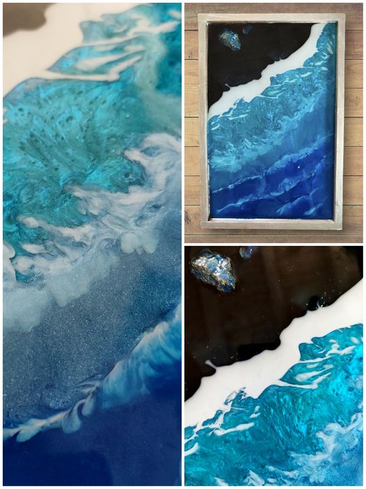 Taca drewniana dekoracyjna "Czarne Wybrzeża"