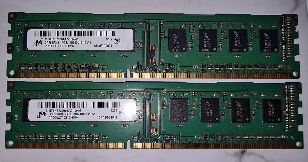Оперативная память DDR3 Samsung & Micron 2gb PC3 & PC3L 1Rx8 & 2Rx8