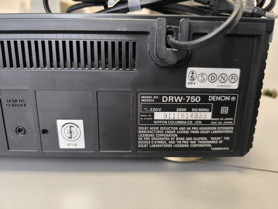 Denon DRW-750 Japan — вінтажна касетна дека / double cassette deck