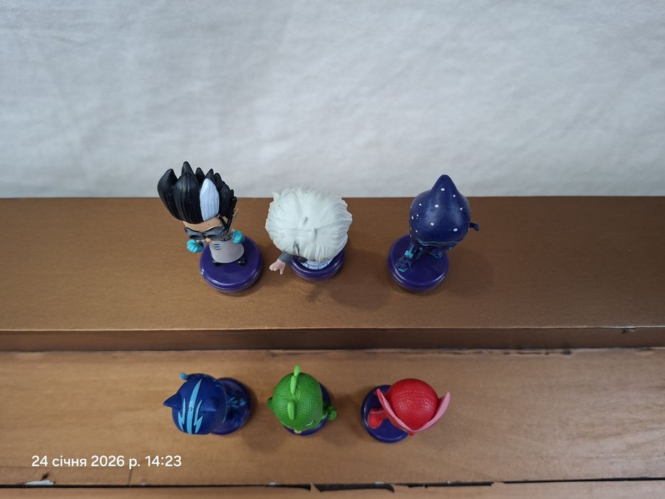 Набор фигурок 6 шт Герои в масках Pjmasks Кэтбой Гекко Алетт