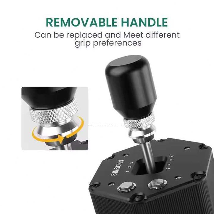 SIMSONN PC Simulador USB Shifter 6 + R H Shifter