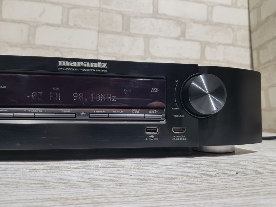 5.1 AV ресивер MARANTZ NR-1506+1, 5x70 Вт,HDMI,Wi-Fi,Bluetoot