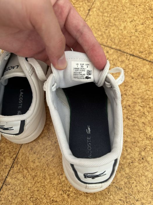 Tenis lacoste brancos