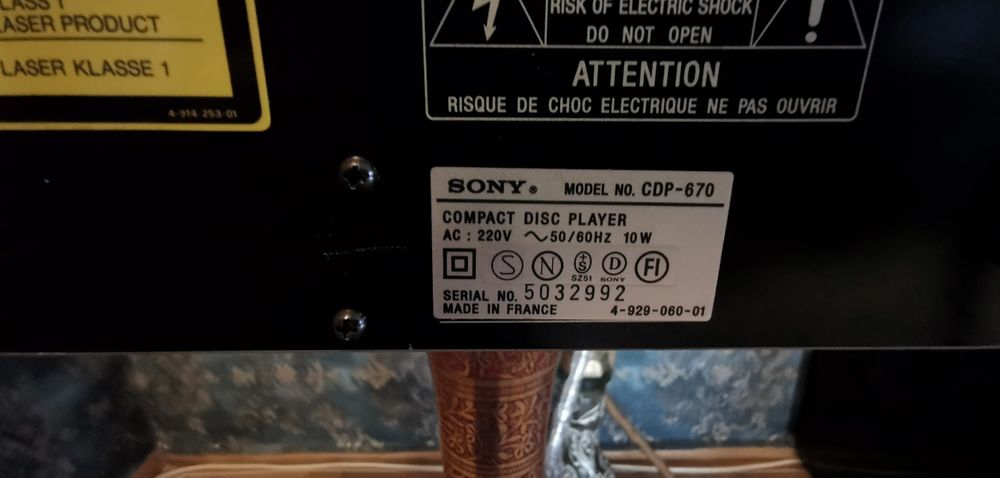 Sony CDP-670 | Burr-Brown PCM56 | Oryginalny Pilot | Klasyk Hi-Fi