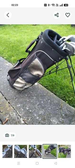 Kije golfowe Wilson i Callaway z torbą