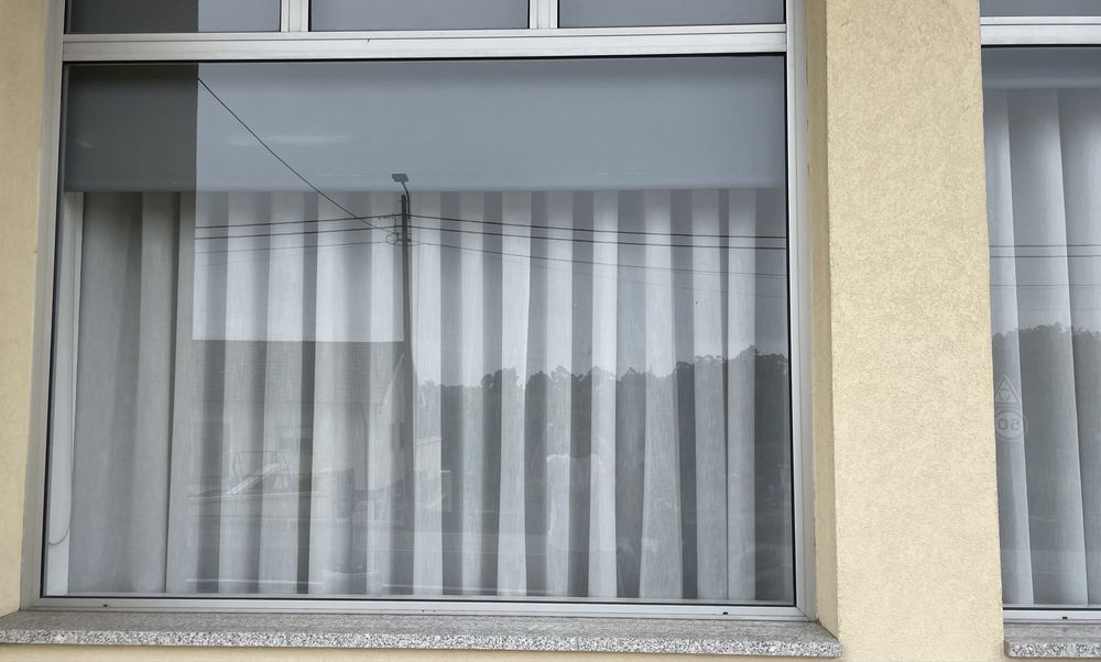 Cortinas de onda num salao de estetica