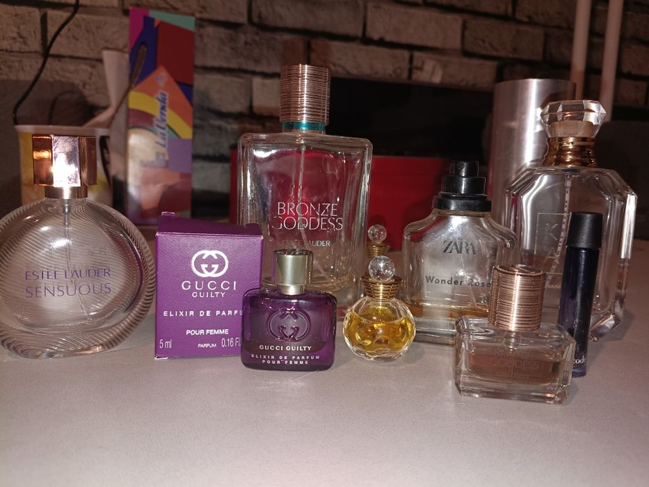 Zestaw perfumek plus puste flakony