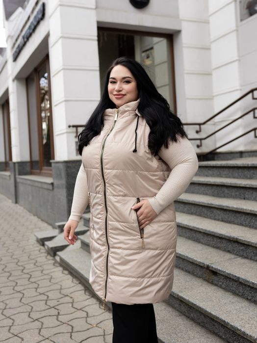 Довга жіноча жилетка , жилет довги. 46-74р.