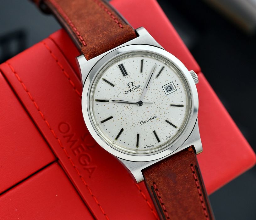 Zegarek OMEGA Geneve- Vintage 1972 - Stal 36.5mm - Pudełko - Serwis
