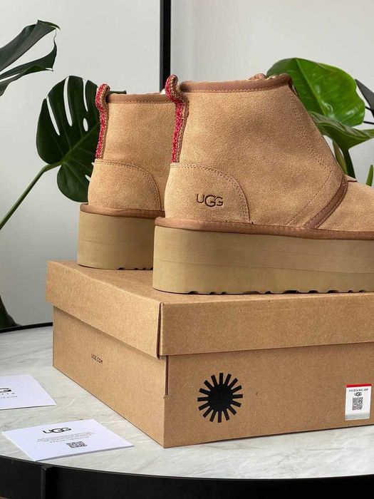 Зимові Жіночі Уггі UGG Neumel Platform Zip Slipper 36-41