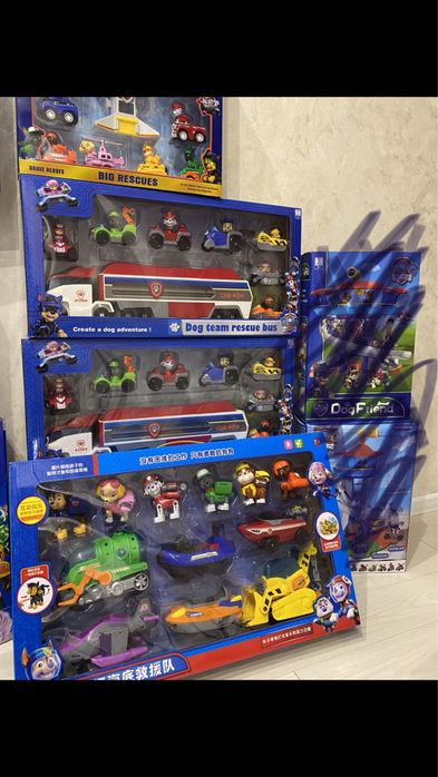 База щенячий патруль+9героів трек автобус