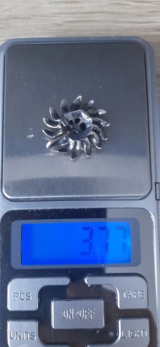 Zawieszka kwiat dalii srebro