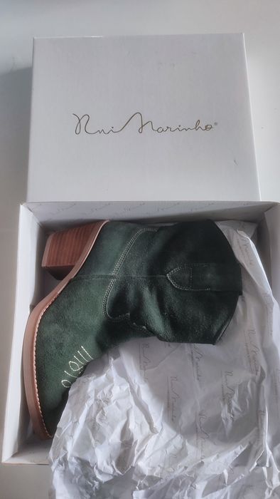 Botas em Camurça Serrage Verde Rui Marinho