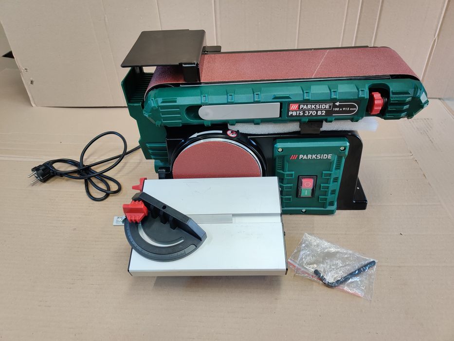 Лєнточно дисковий шлифовальний станок GERMAN Parkside PBTS 370/гріндер