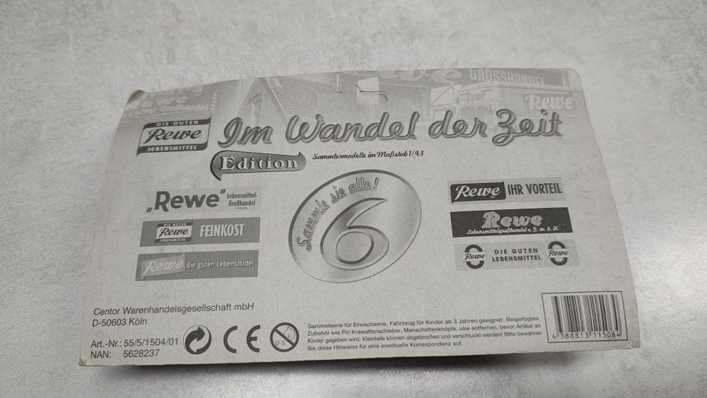 Model samochodu Rewe + brelok - skala 1:43. Edycja limitowana