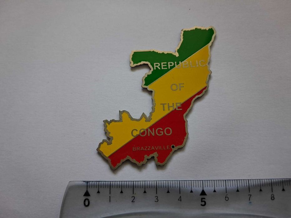 Magnes na lodówkę - 799g. KONGO Afryka MAPA