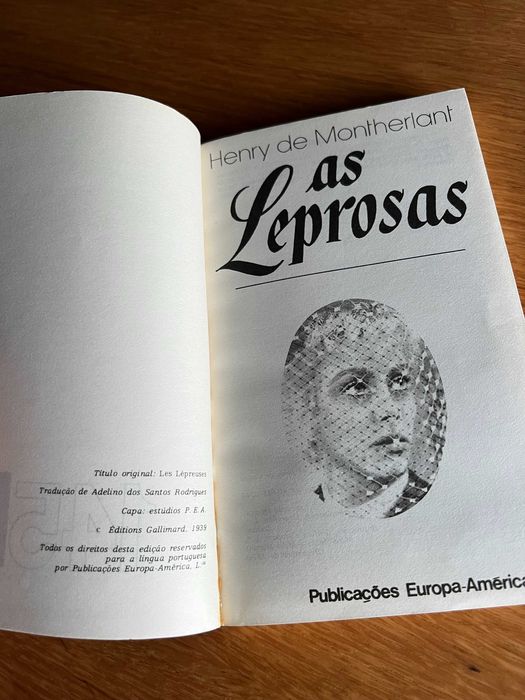 AS LEPROSAS     Henry de Montherlant