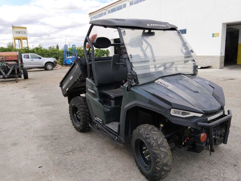 Linhai 1100 Diesel 4x4 — UTV/Mule com caixa de carga basculante