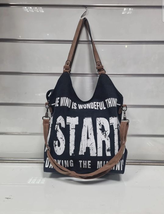 Czarna stylowa torebka damaka