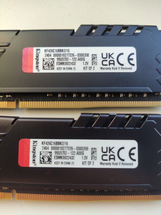 Kingston FURY 16GB 2x8GB 2666MHz, CL16 Beast Black