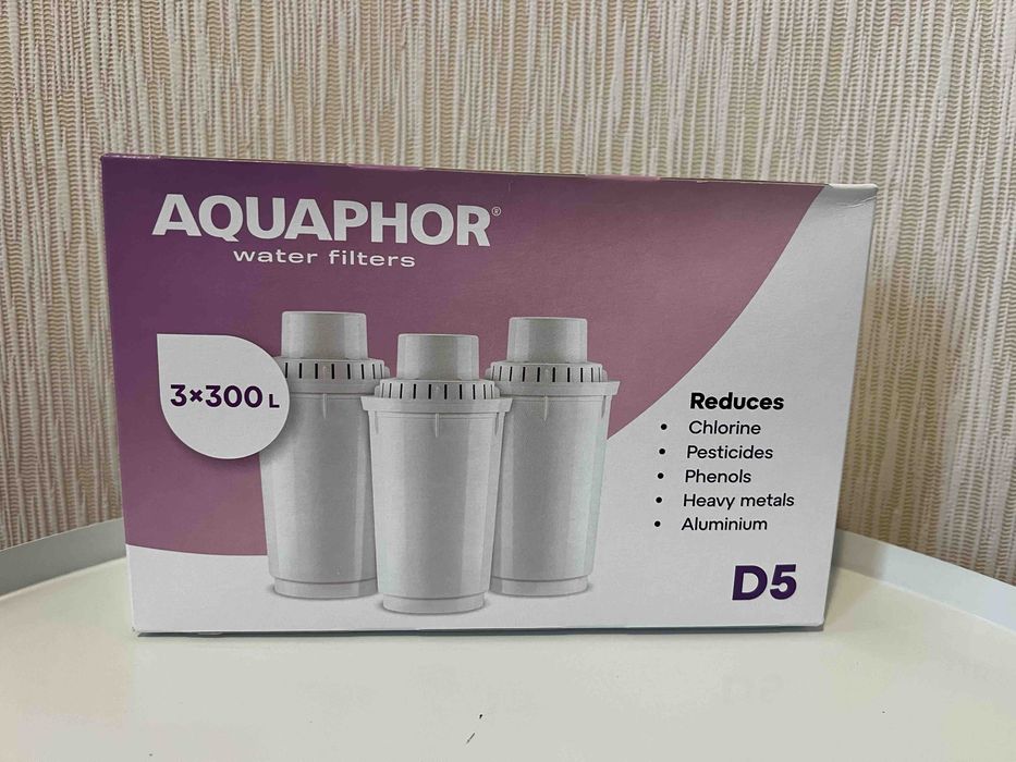 Комплект картриджів D5 (3шт) для глечиків Аквафор
