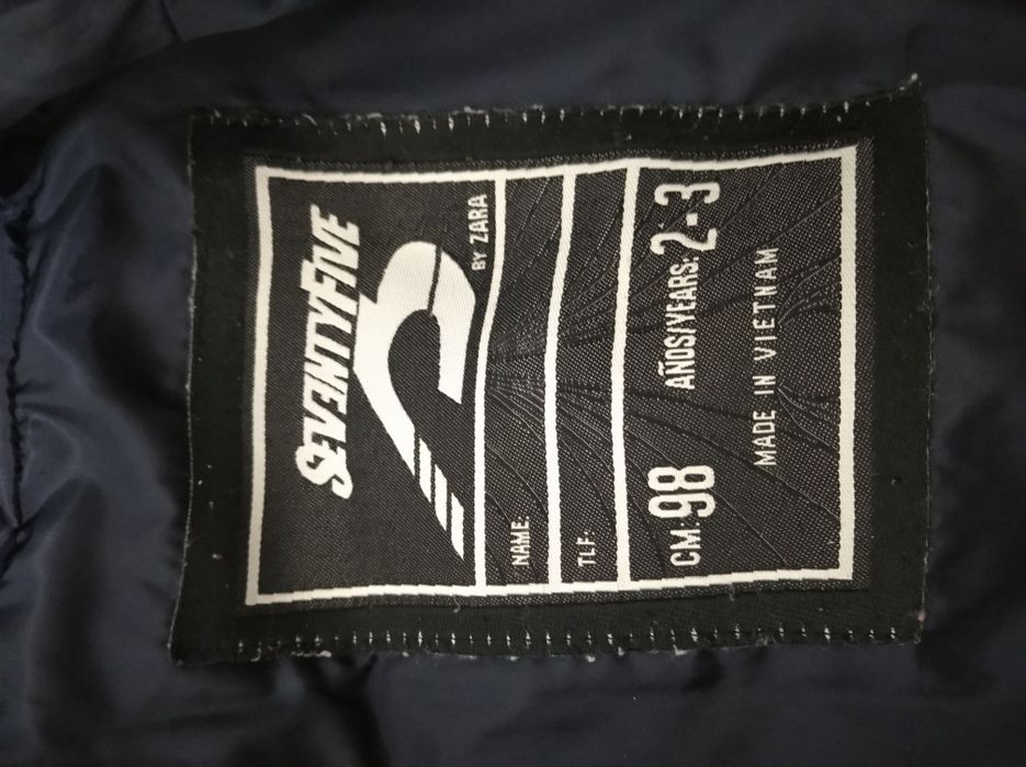 Blusão de menino da Zara tamanho 2/3 anos