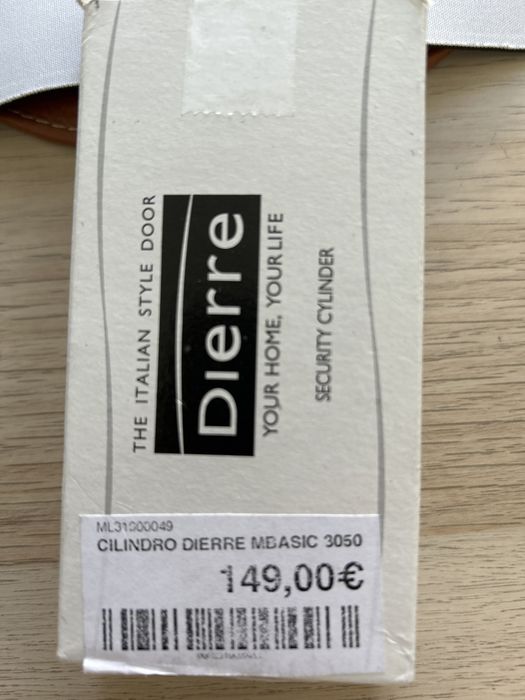 Cilindro porta segurança DIERRE - Novo