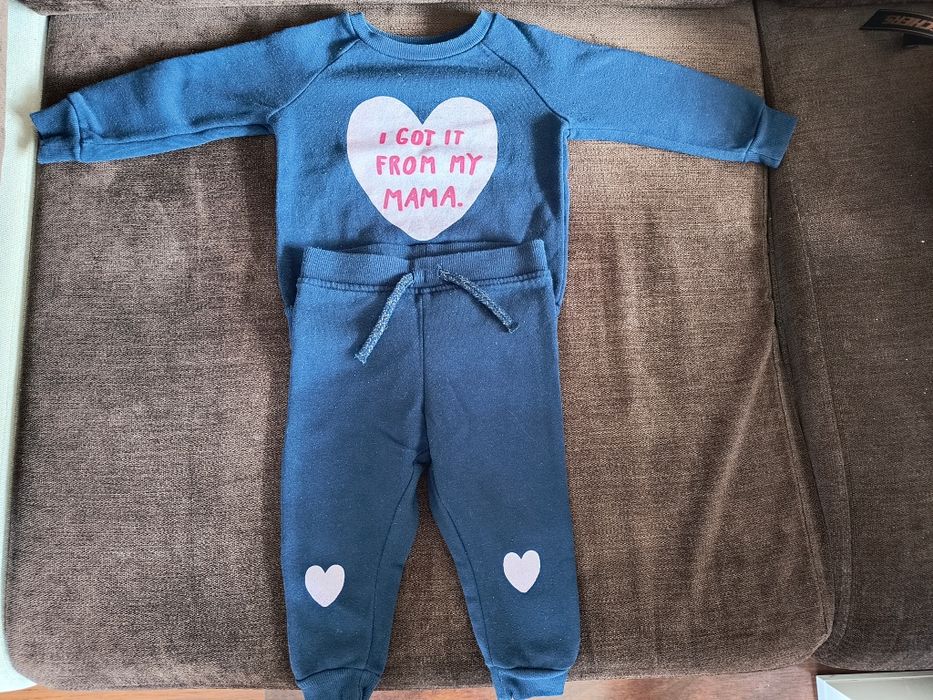 Komplet dresowy bluza i spodnie roz 80 Primark