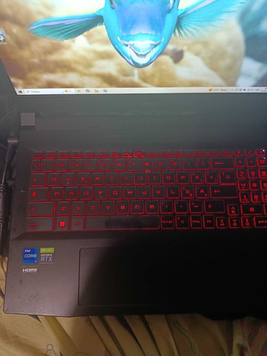 Игровой ноутбук MSI GF66 / Процессор i7-11800H / 8 ядер / RAM 16 GB