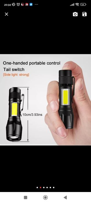 Lanterna pequena + Cabo de Carregamento