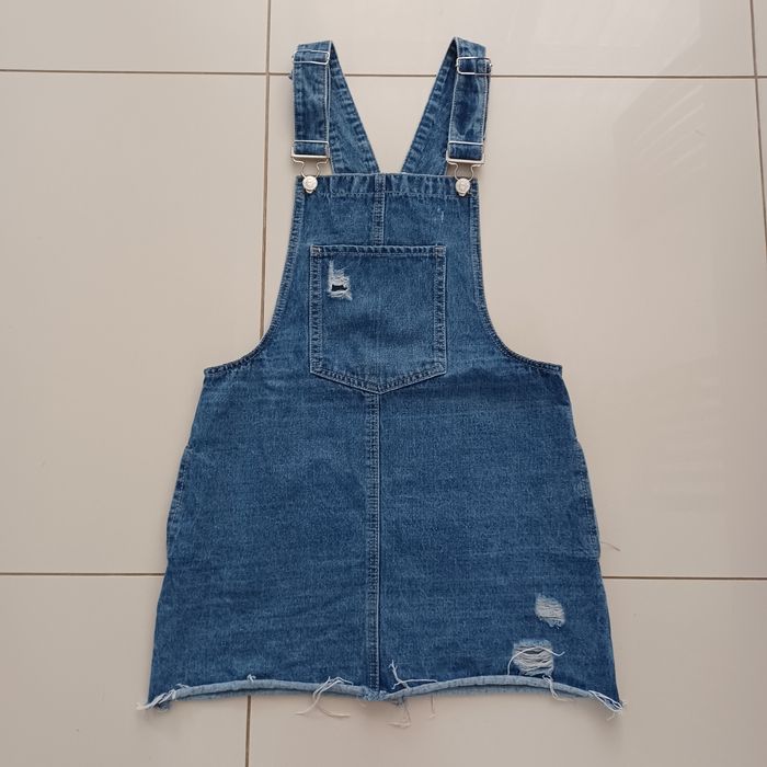 Jeansowa sukienka ogrodniczka Cropp M