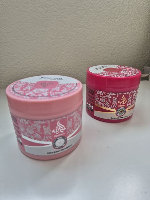Conjunto 2 Creme Faciais com Colagénio e Proteina com cheiro dos Yara