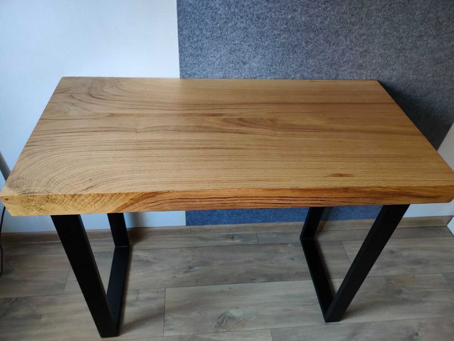 Piękne biurko dębowe  100x50 cm, przyjemność z pracy w domu