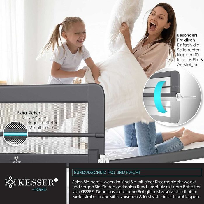 Nowa bramka / barierka zabezpieczająca /150CM/ ochrona / KESSER !4313!