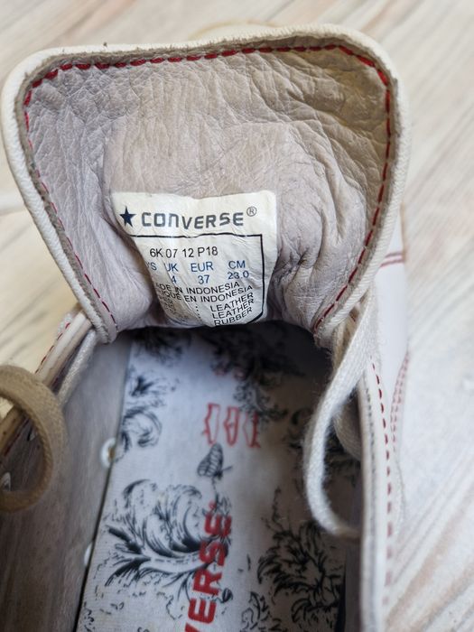 Converse białe skórzane trampki rozmiar 37