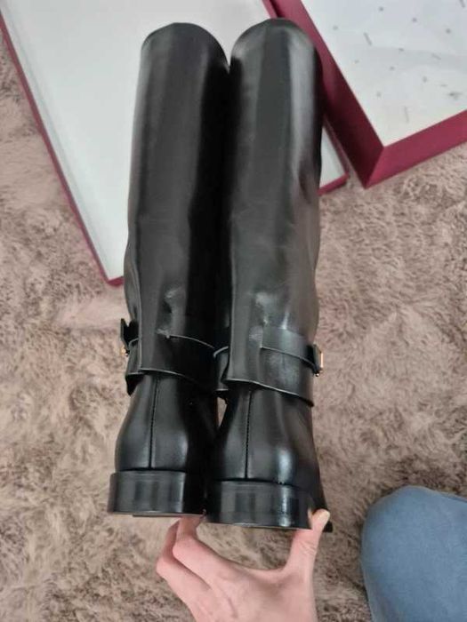 Czarne oficerki Marco Shoes- NOWE/ wkładka 26,9 cm
