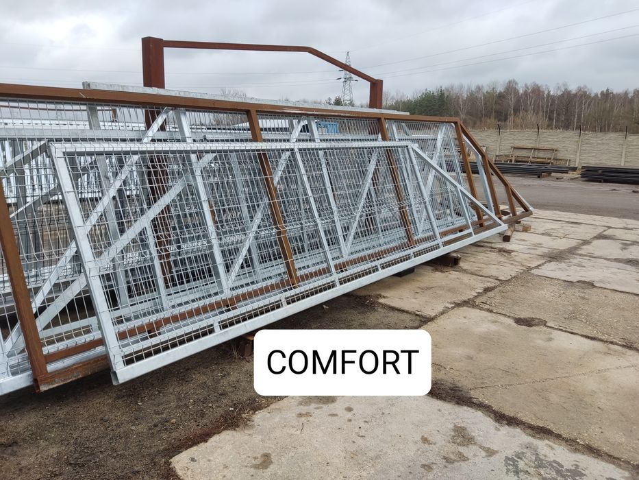 Brama przesuwna panel 3D, fi 5mm, 4m COMFORT, ocynk ogniowy,inne model