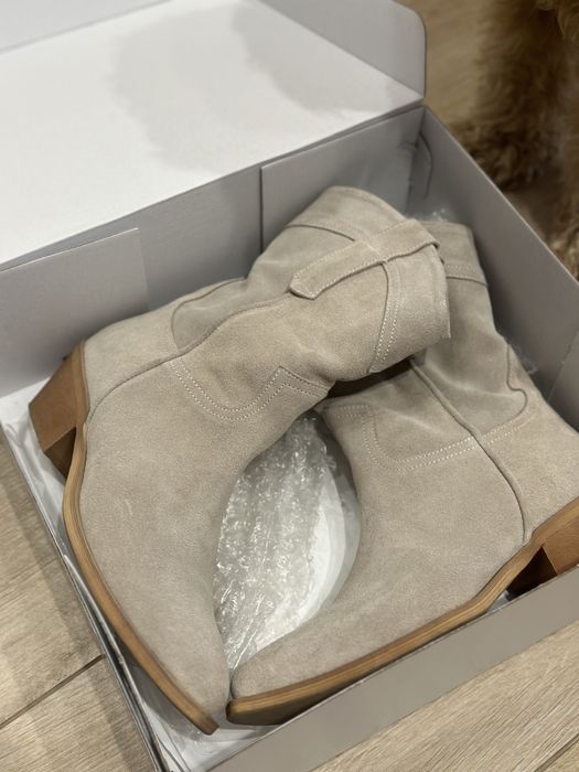 Ковбойки козаки чобітки замш