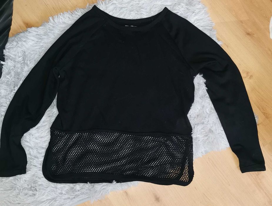 Czarna bluza S Moss Copenhagen siatka