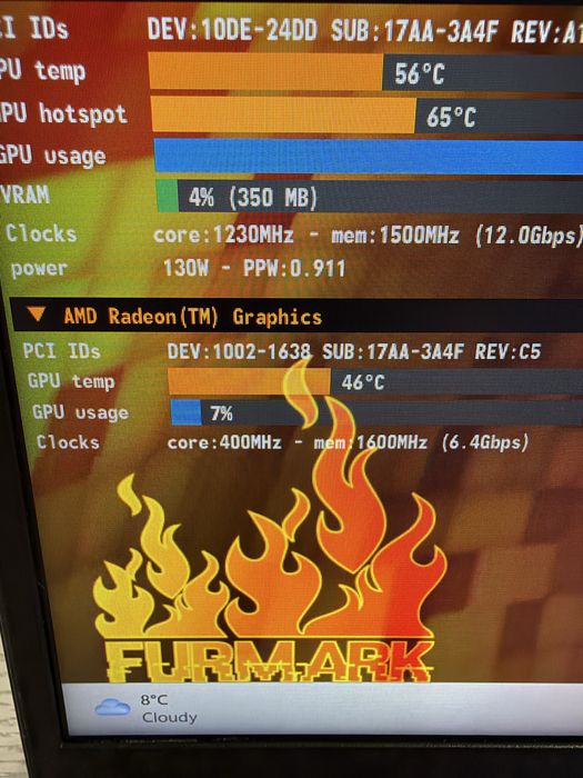 legion 5 RTX3070 8Gb (130w)