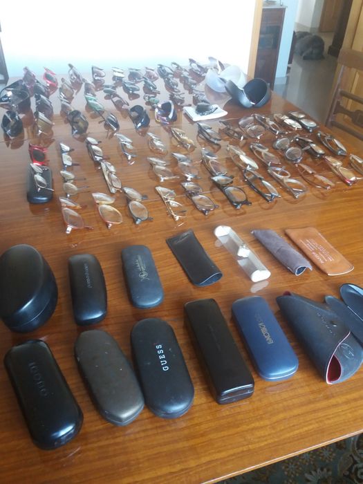Oculos várias marcas para lentes ou sol e caixas