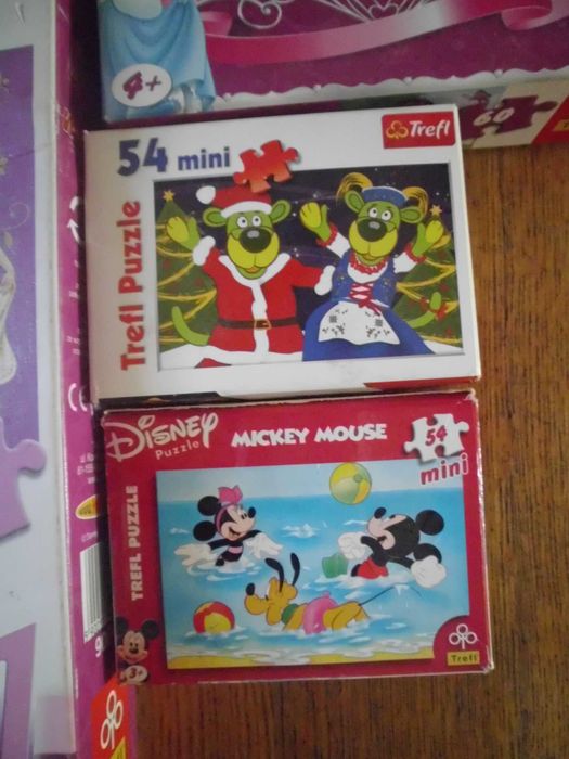 PUZZLE zestaw dla dziewczynki 9 szt. księżniczki DISNEY