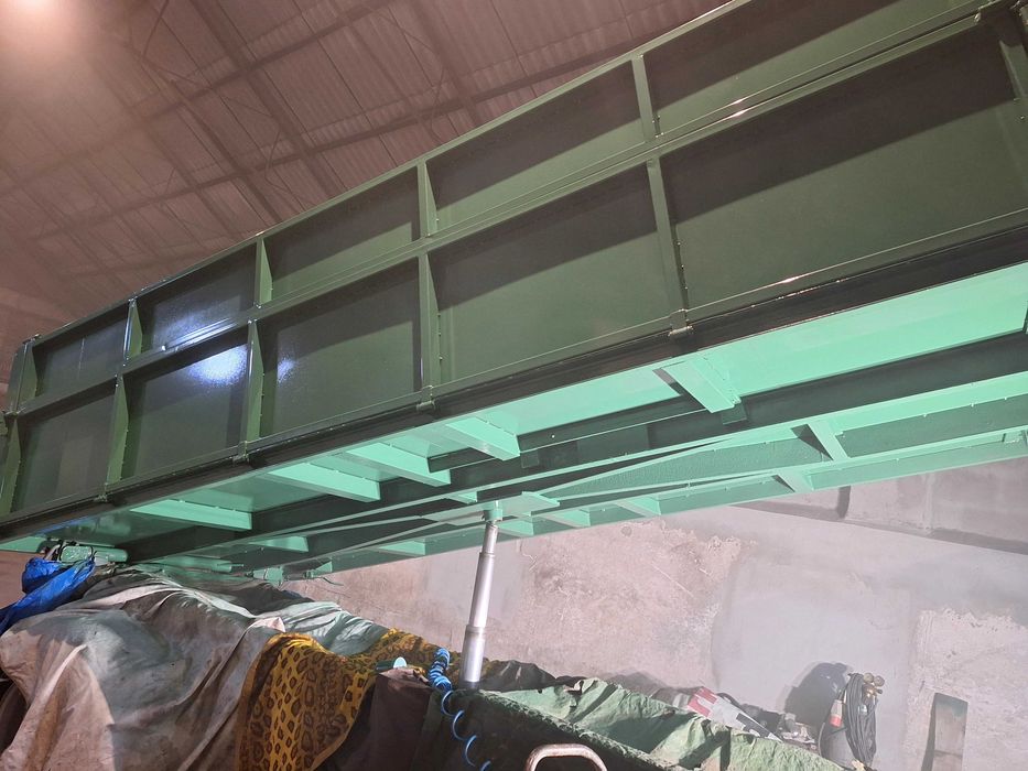 Przyczepa HL HW 8011, trzystronny wywrot. Zamiana na naczepę wywrotkę.